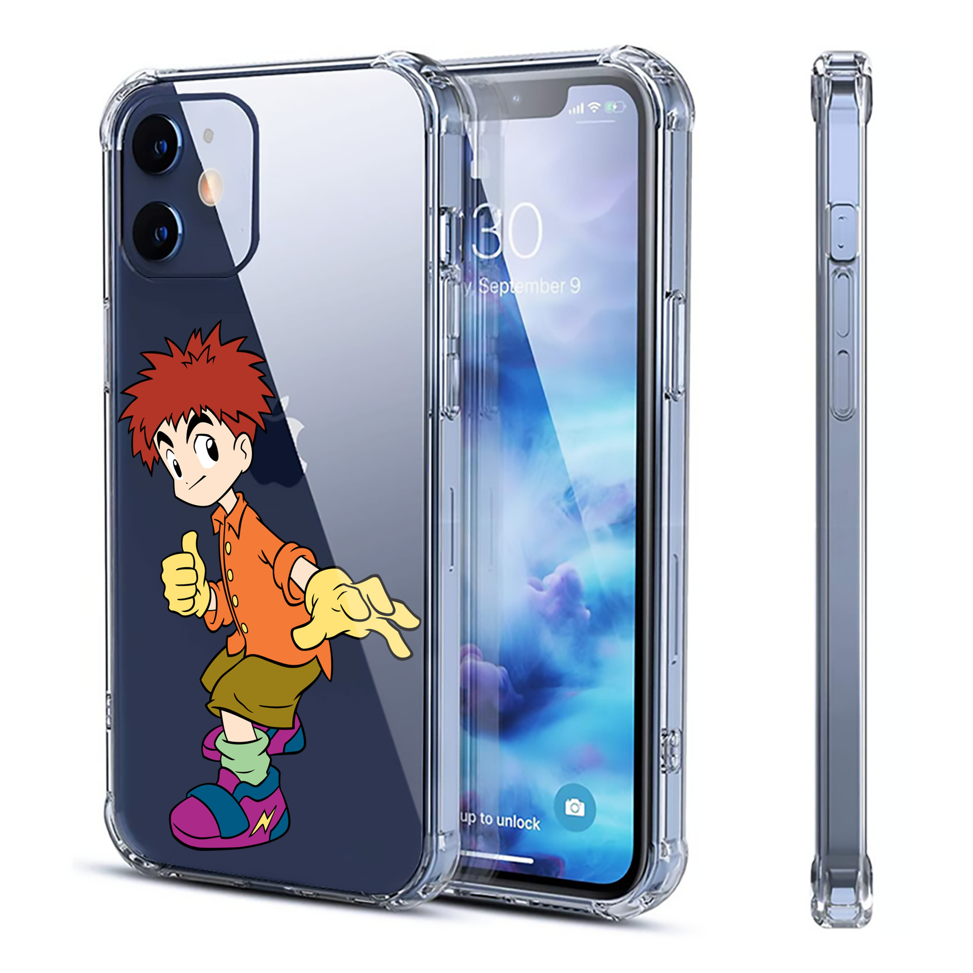 （画像用） Digimon デジタルモンスター/デジモン 【iPhone 12シリーズ対応】透明スマホケース（クリアソフトケース）